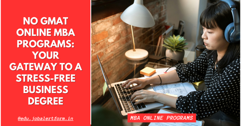 No GMAT Online MBA Programs