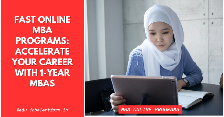 fast online MBA programs