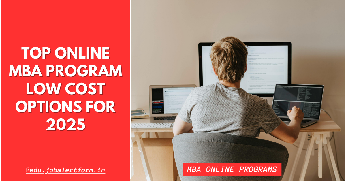 online MBA program low cost