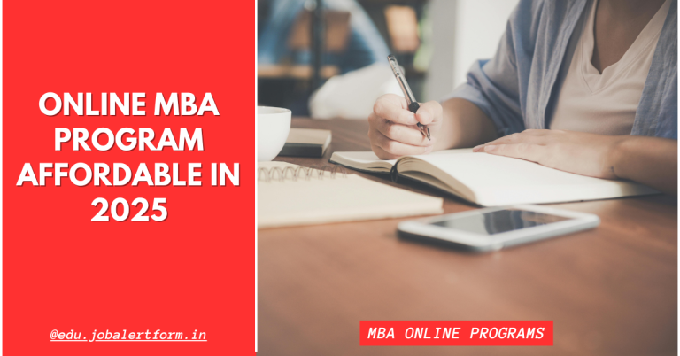online mba program affordable in 2025