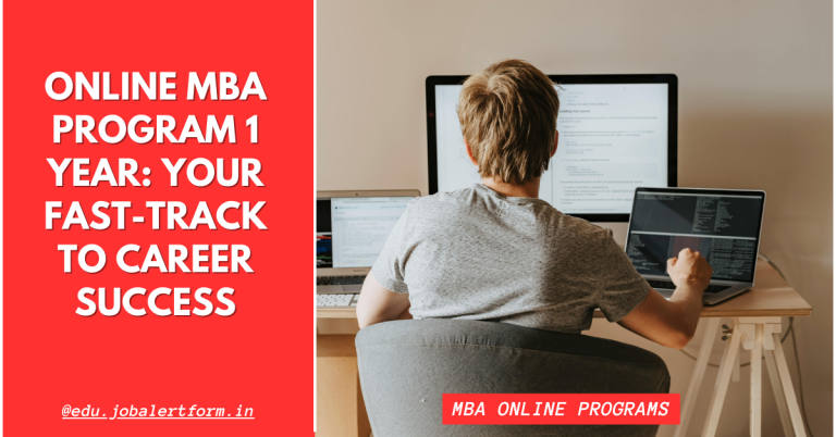 Online MBA Program 1 Year
