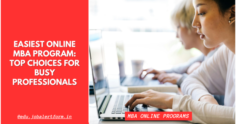 Easiest Online MBA Program