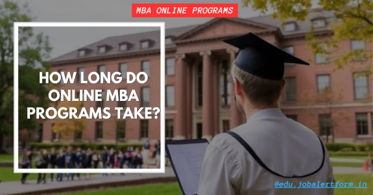 How long do online MBA programs take