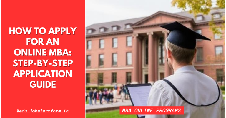 How to Apply for an Online MBA