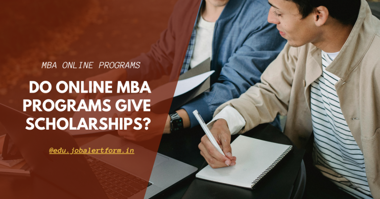 Do online MBA programs give scholarships
