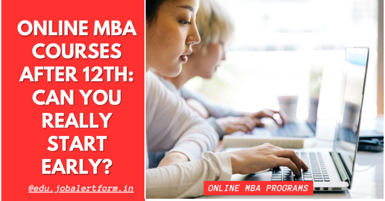 online MBA courses after 12th