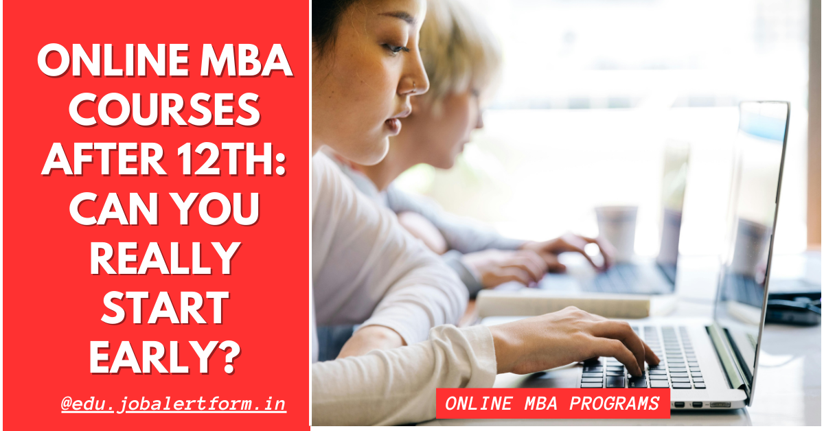 online MBA courses after 12th