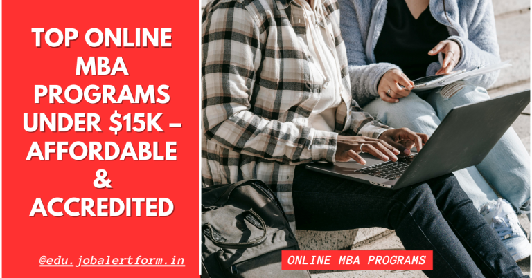 Online MBA Programs Under $15K