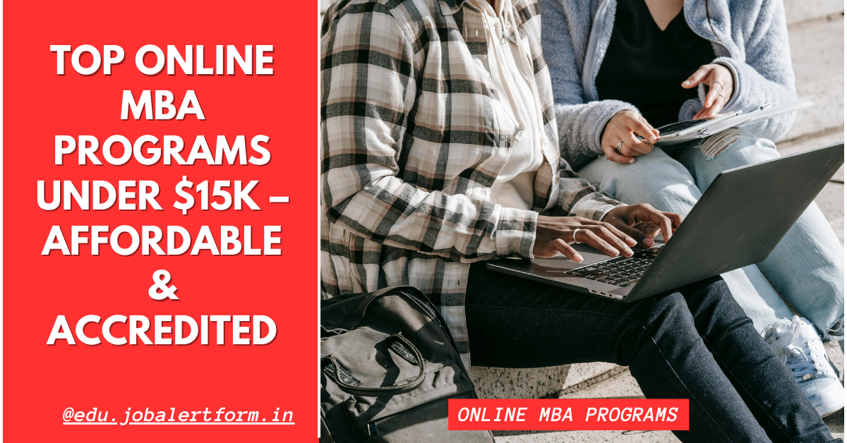 Online MBA Programs Under $15K