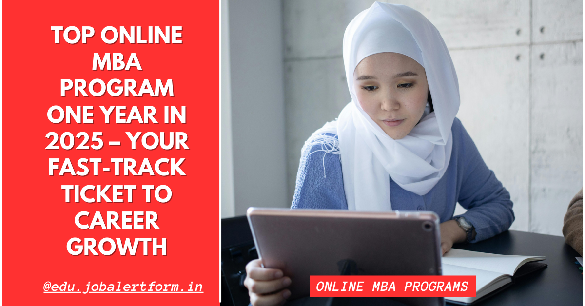 Top Online MBA Program One Year in 2025